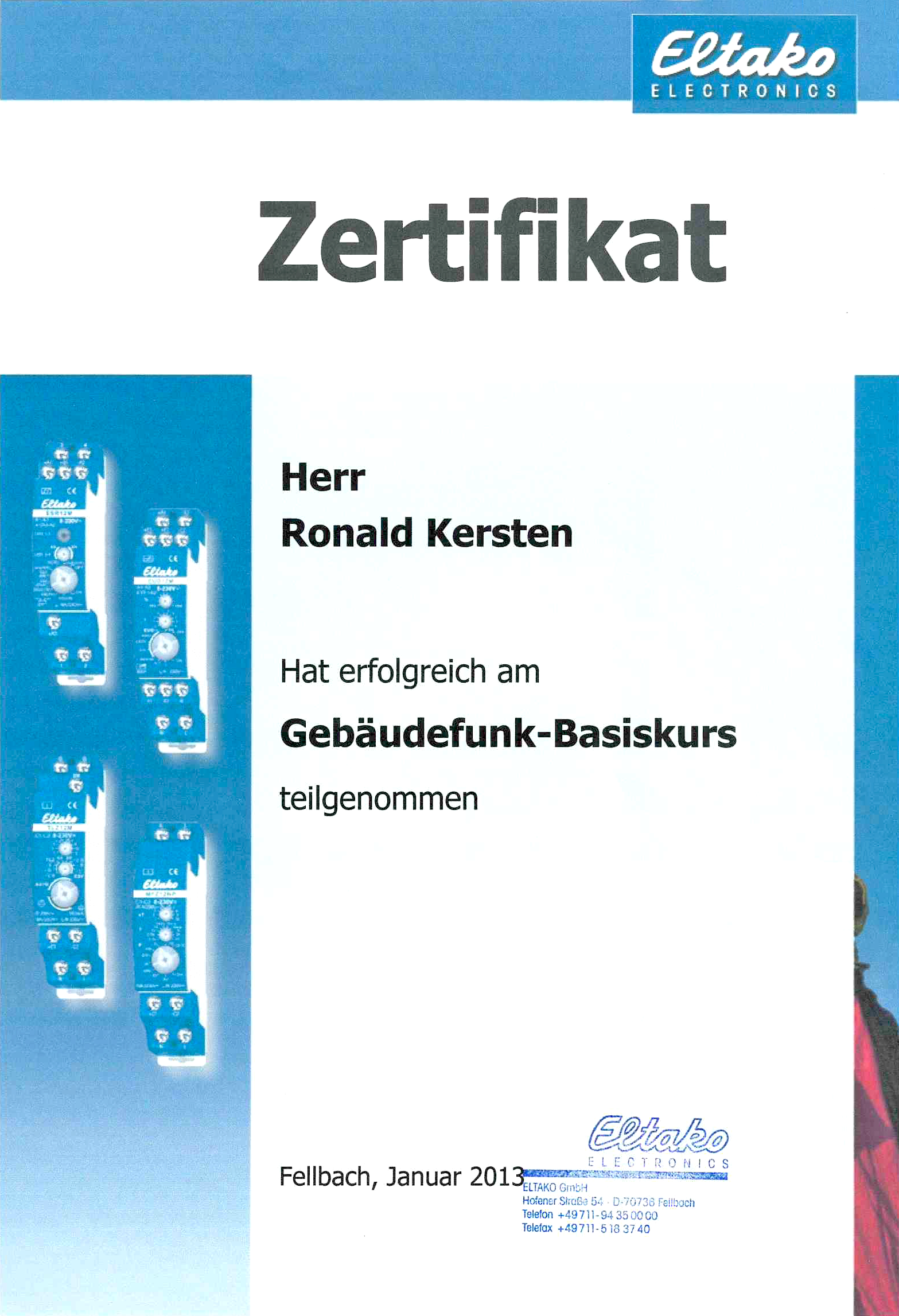 Ronald Kersten; Gebäudefunk-Basiskurs